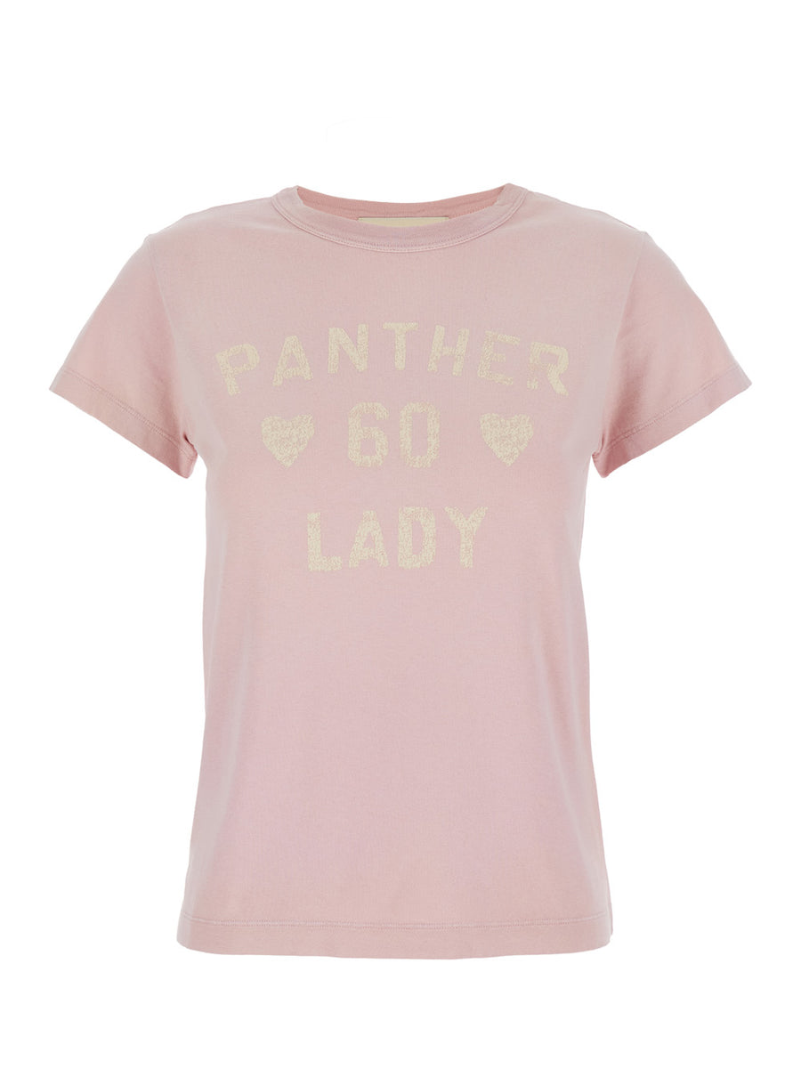 Crew Neck T-Shirt Pink Cotton T-shirts & Jerseys