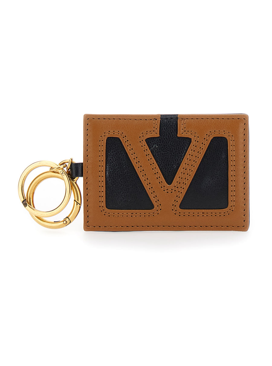 Leather Keychain Brown Accessory