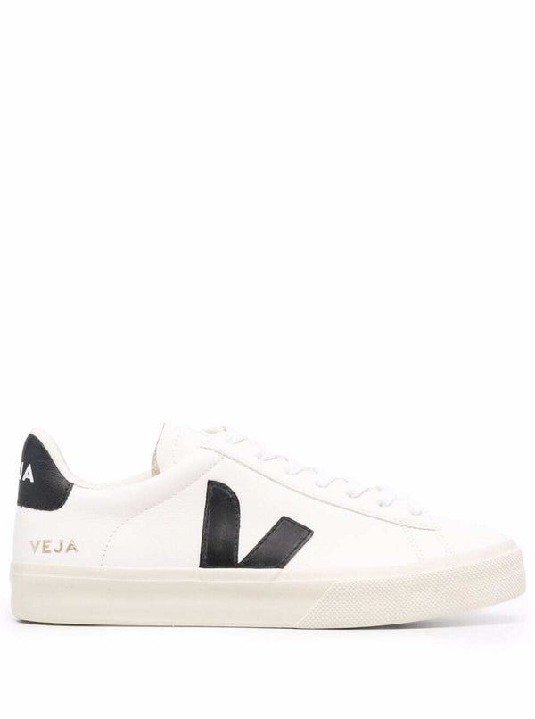 Sneakers Campo White Vegan Logo Organic Traced Leather Trainers