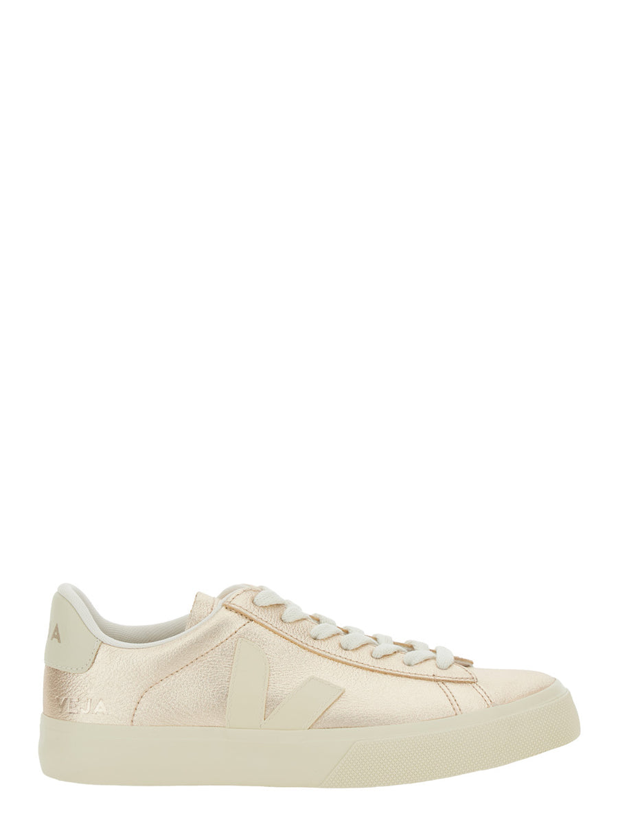 Sneaker Campo Metallic Leather Organic Traced Trainers