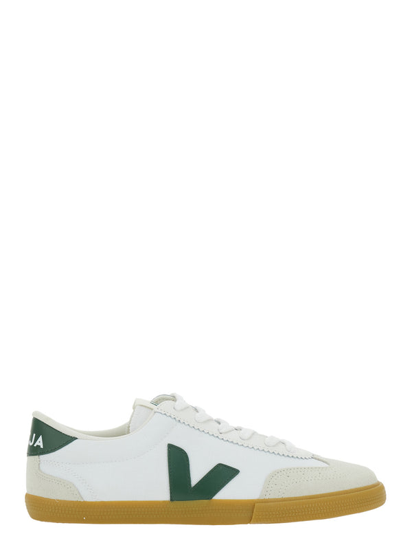 Sneakers Volley Low Top White Canvas Trainers
