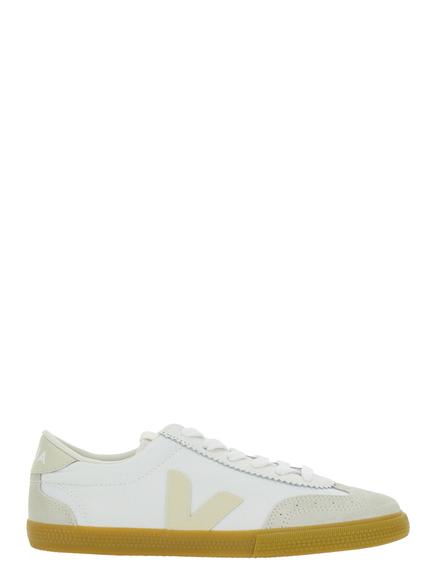 Sneakers Volley Low Top White Canvas Trainers