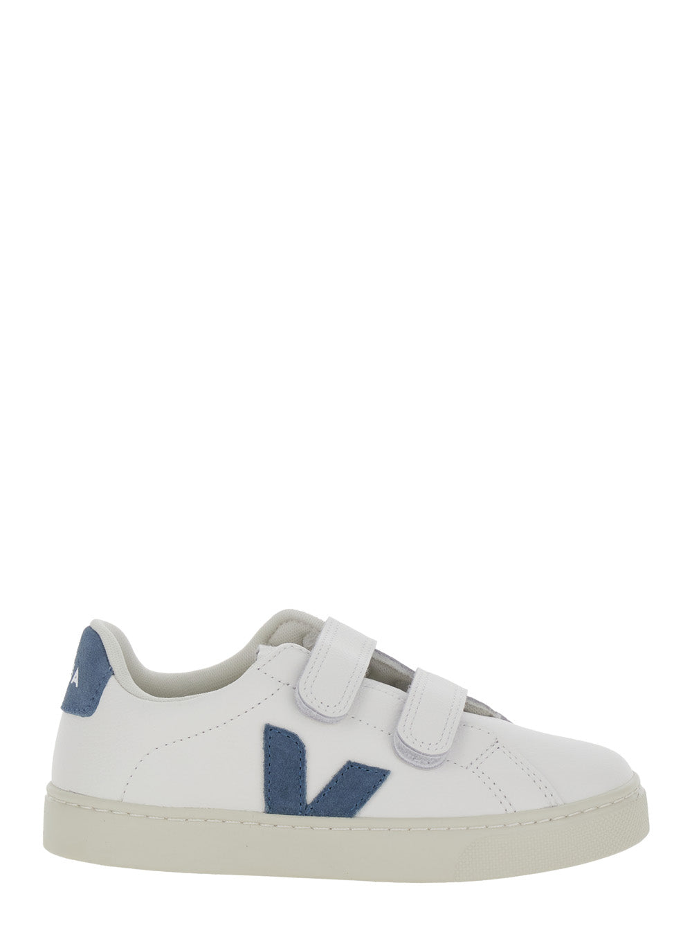 SMALL ESPLAR - White Sneakers with Colorful Leather Details Kids Organic Traced