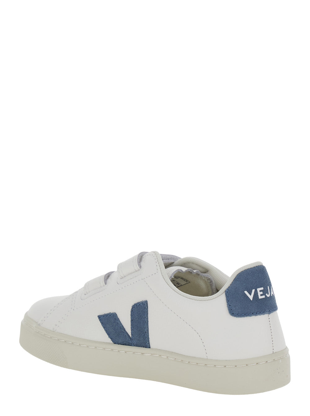 SMALL ESPLAR - White Sneakers with Colorful Leather Details Kids Organic Traced
