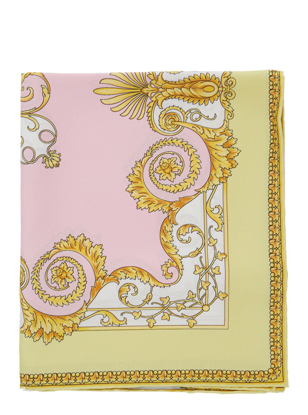 Multicolor Baroque Silk Scarf for Women Scarfs And Foulards