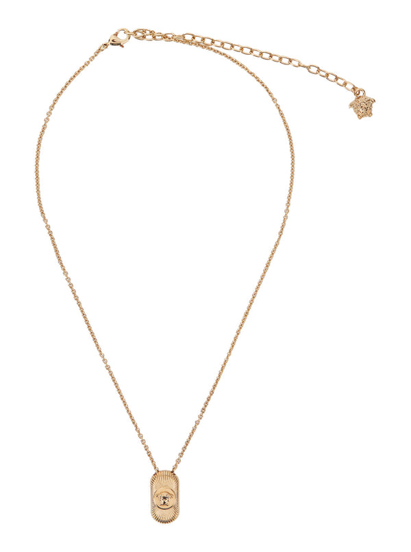 Necklace Medusa Head Gold-Coloured Brass Metallic Necklaces