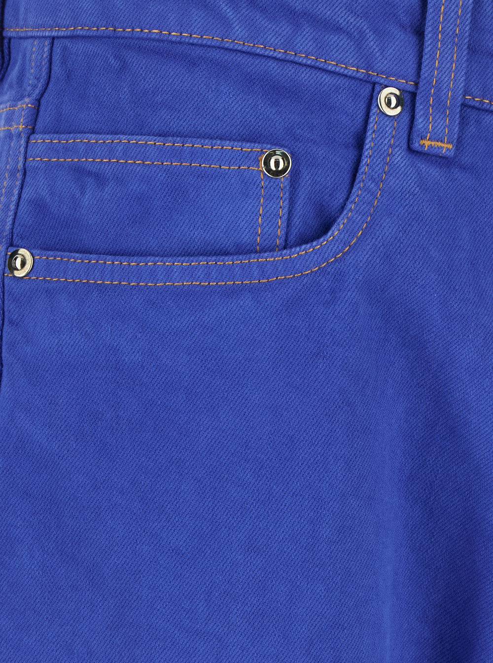 Blue Fermo In Bull Jeans With Five Pockets For Men Blu Cotton