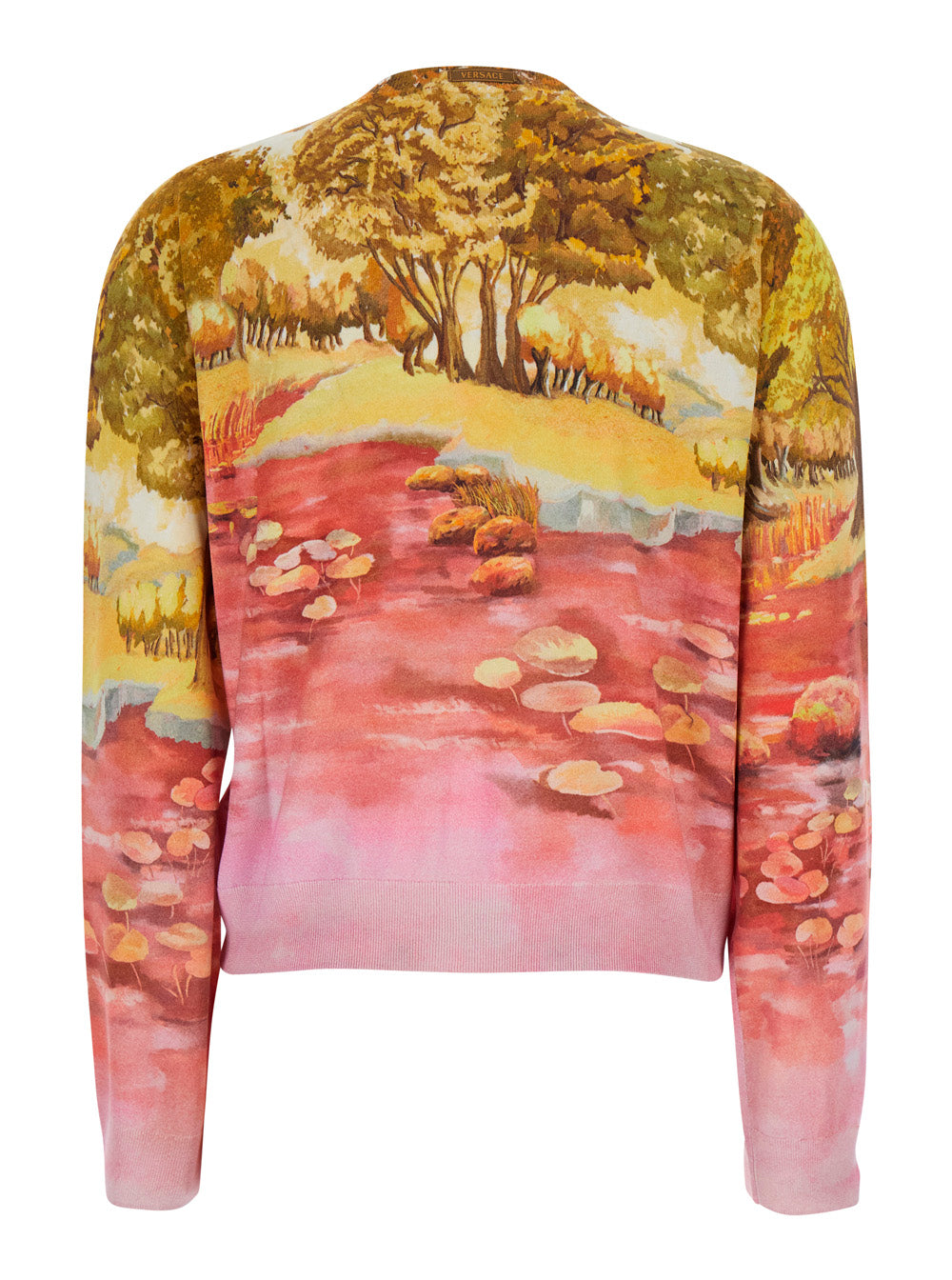 NATURIST PRINT CARDIGAN LOOK62 Multicolor Silk Jersey