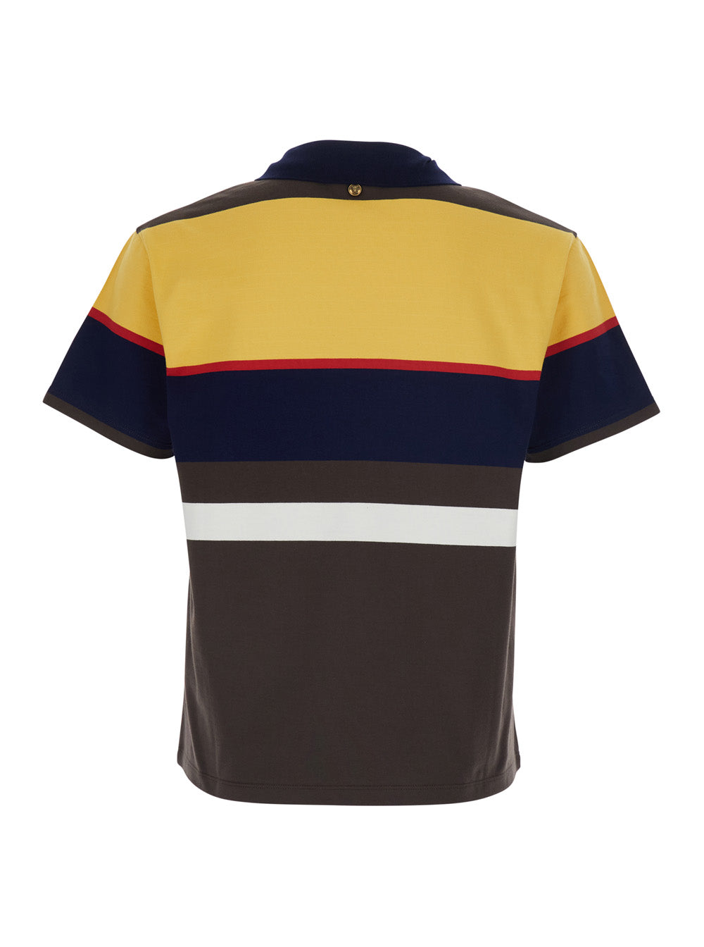 Multicolor STRIPS T-Shirt with Colorful Details for Men Cotton Tshirts And Polo Shirts