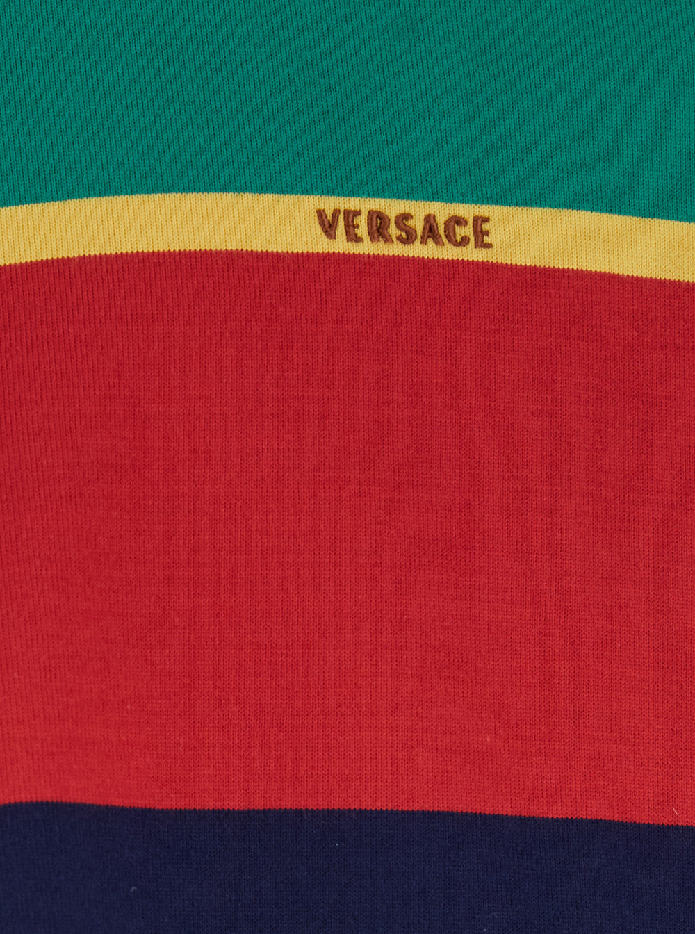 Sweatshirt STRIPS Green with Logo Print Details on the Front in Cotton for Women Sweatshirts