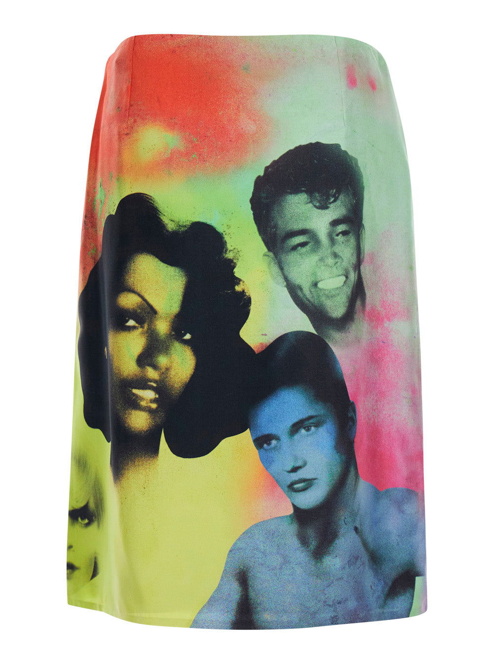 Dress The Party Print Skirt Look62 Multicolor Silk Women