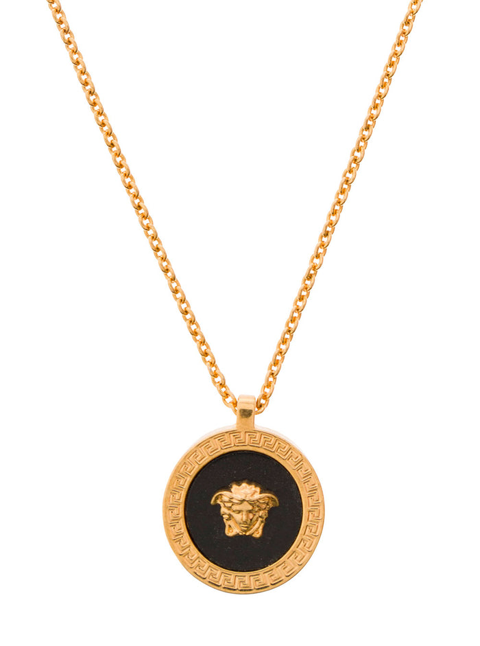 Medusa Head Pendant Necklace in Gold Metal for Men Metallic Necklaces