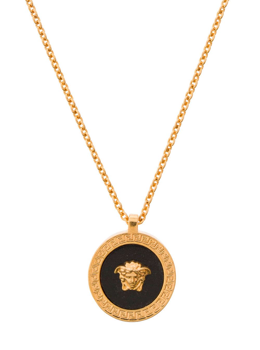 Medusa Head Pendant Necklace in Gold Metal for Men Metallic Necklaces
