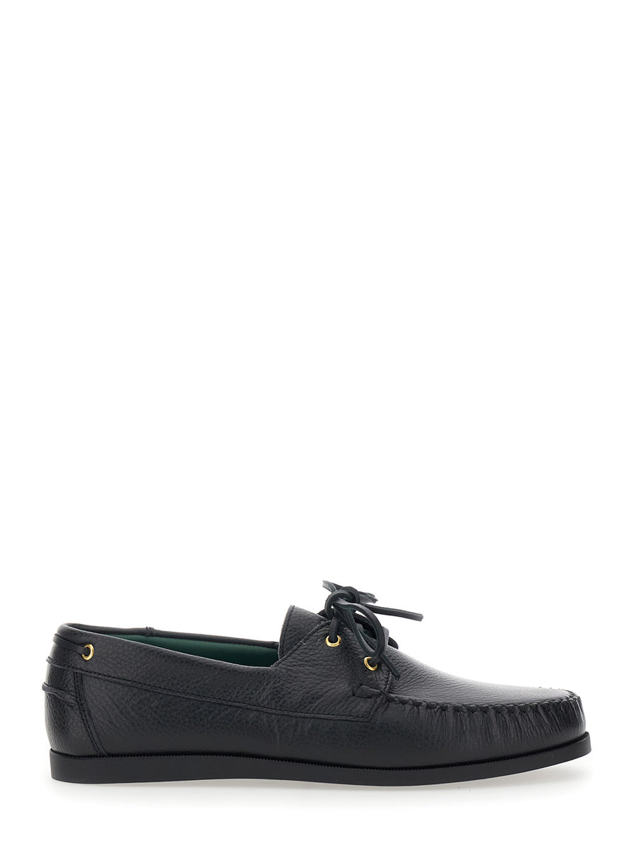 Loafers Black Leather Grain