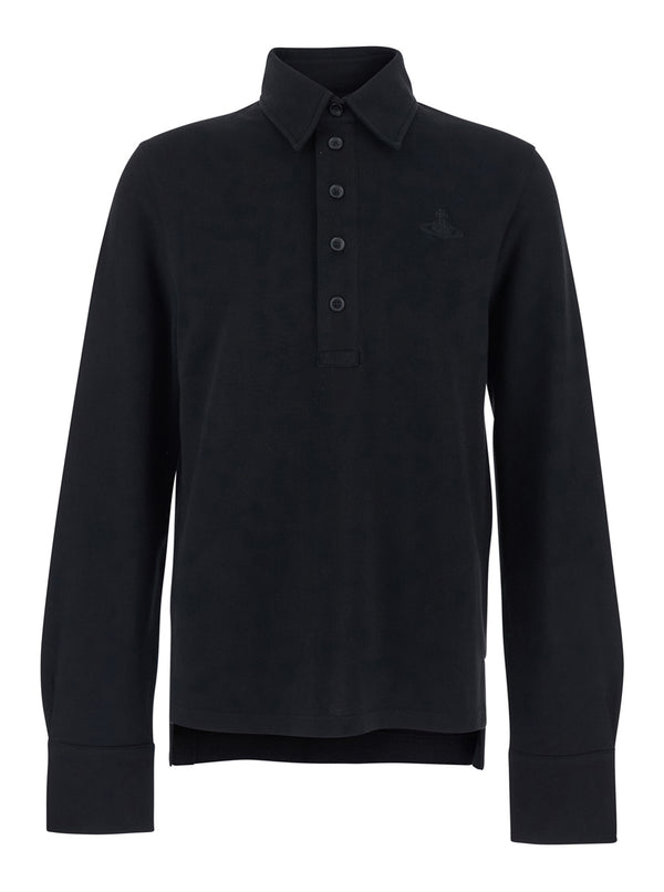 Polo Shirt Black Cotton T-shirts