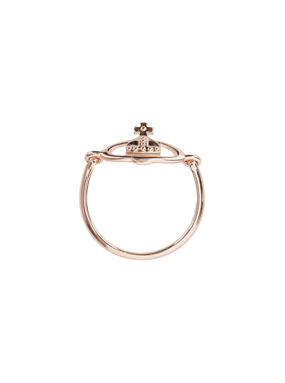 Vendome Faded Gold Colored Ring with Orb Logo on the Front in Woman Metallic Silver Rings