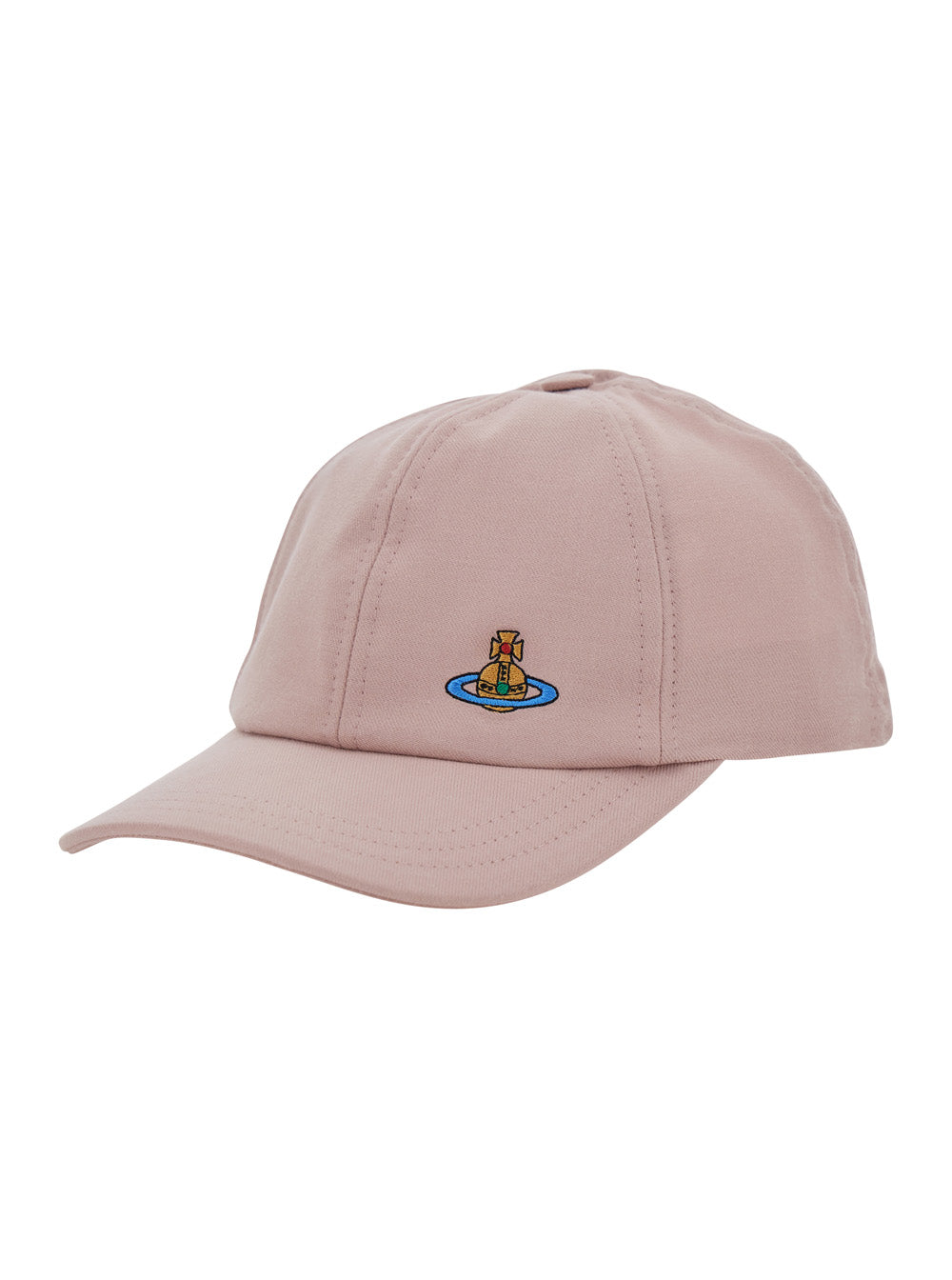 pink Baseball cap with curved visor and Logo in cotton woman Hats Gloves