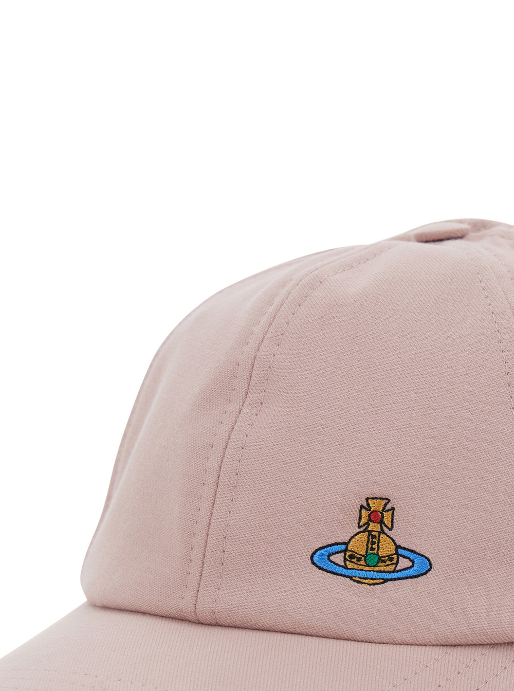 pink Baseball cap with curved visor and Logo in cotton woman Hats Gloves