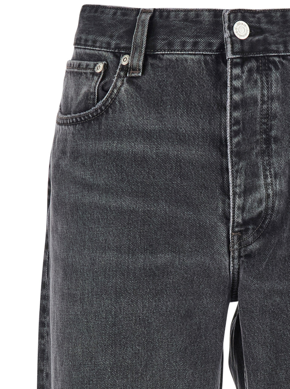 Black Denim Jeans with Belt Loops for Men Organic Cotton