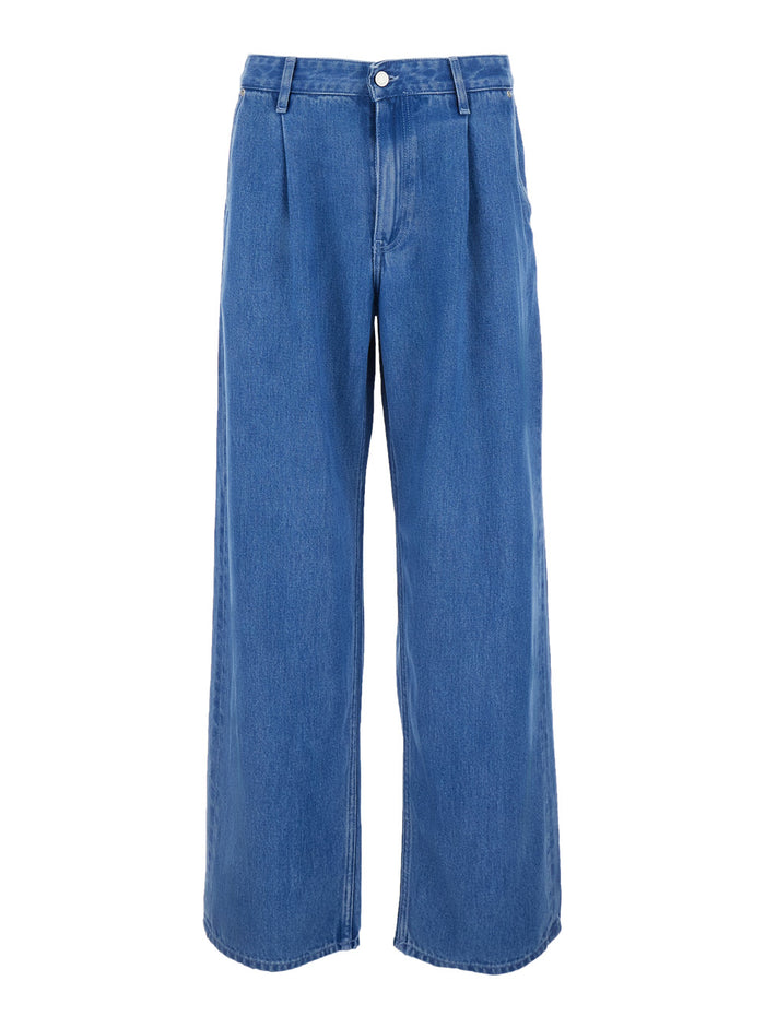 Camden Denim Blue Tencel Pants For Men Blu Trousers