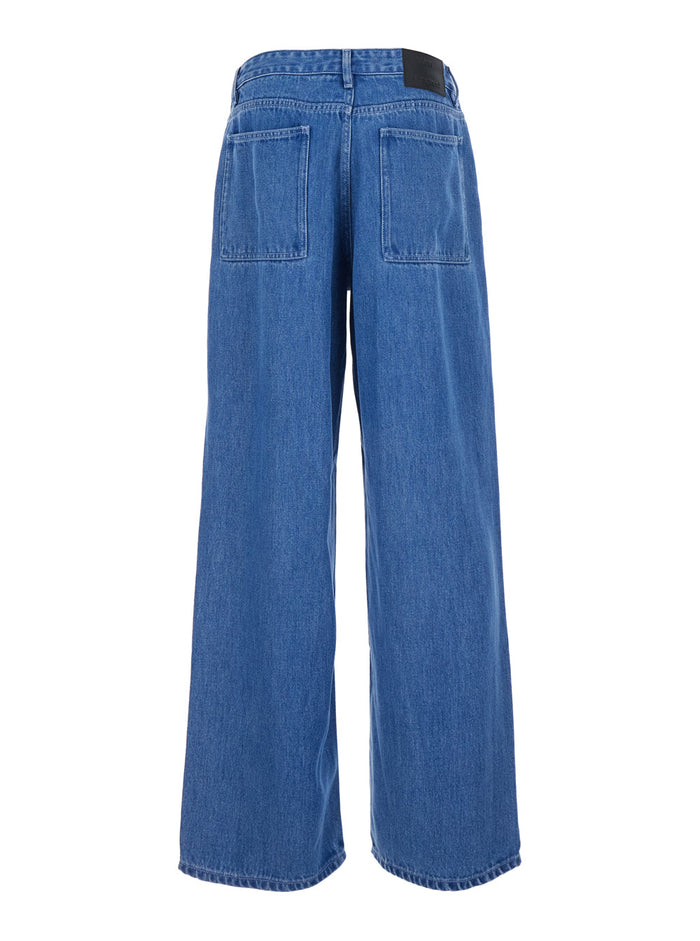 Camden Denim Blue Tencel Pants For Men Blu Trousers
