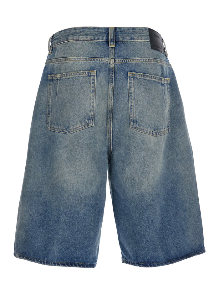 KAYCE DENIM SHORTS Blue - Five-pocket In Cotton Women Light Organic And Bermuda