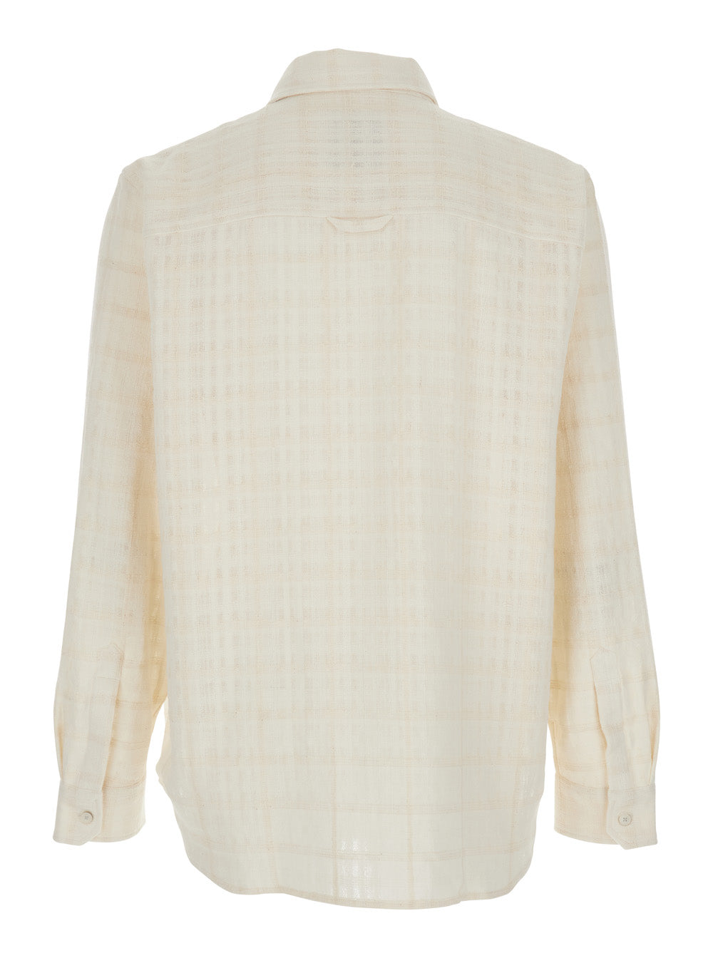 Shirt ADRIEL White with Classic Collar and Long Sleeves in Cotton for Women Polyamide Other Fibres Blouses
