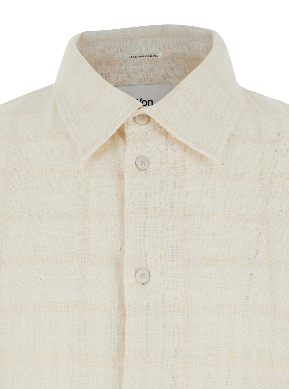 Shirt ADRIEL White with Classic Collar and Long Sleeves in Cotton for Women Polyamide Other Fibres Blouses