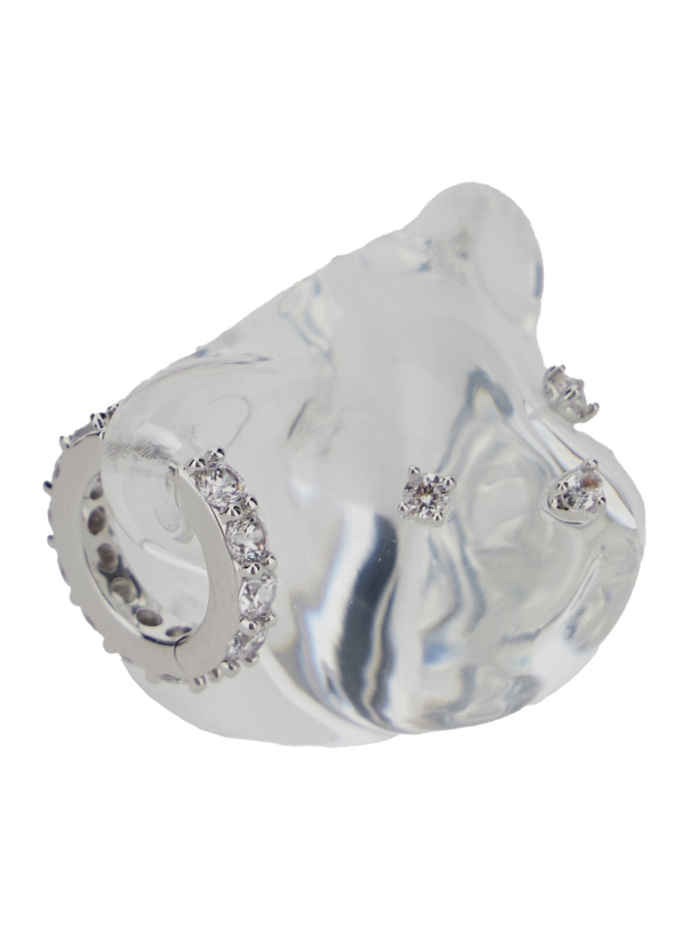 Ring Grape Bear Head with Unique Design in Gold Metal for Women Metallic Brass Plated 18k Rings