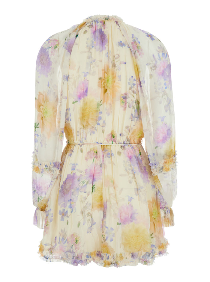 Luna Ruffle Playsuit Multicolor With Details Viscose For Women Jumpsuits