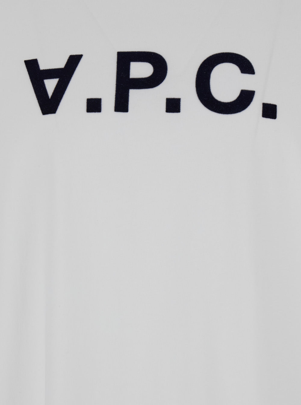 white Oversized T-shirt with logo print on the front in cotton man Biological Tshirts And Polo Shirts