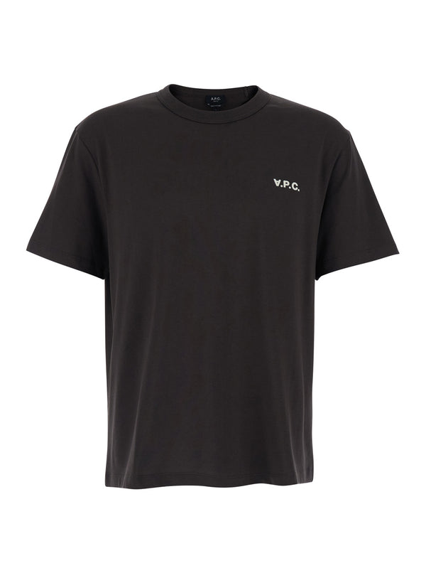 Crew Neck T-Shirt Brown Cotton T-shirts