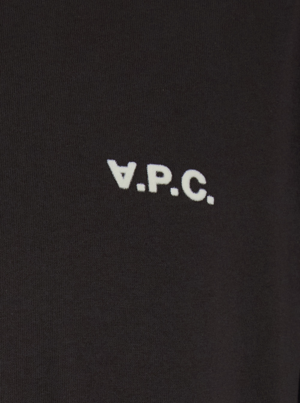 Brown Crew Neck T-shirt with Front Logo in Cotton Man Tshirts And Polo Shirts