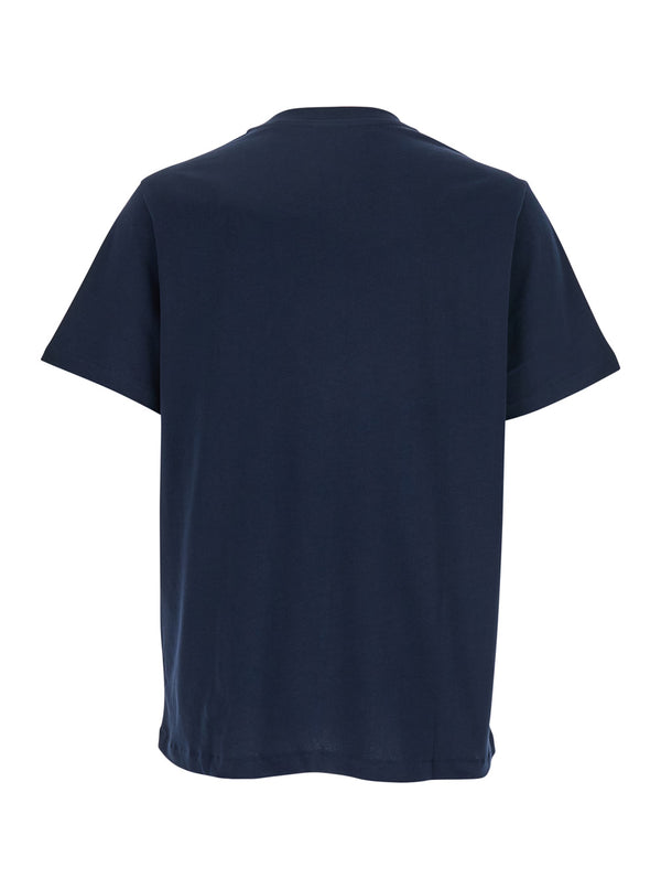 Crew Neck T-Shirt Blue Organic Cotton T-shirts