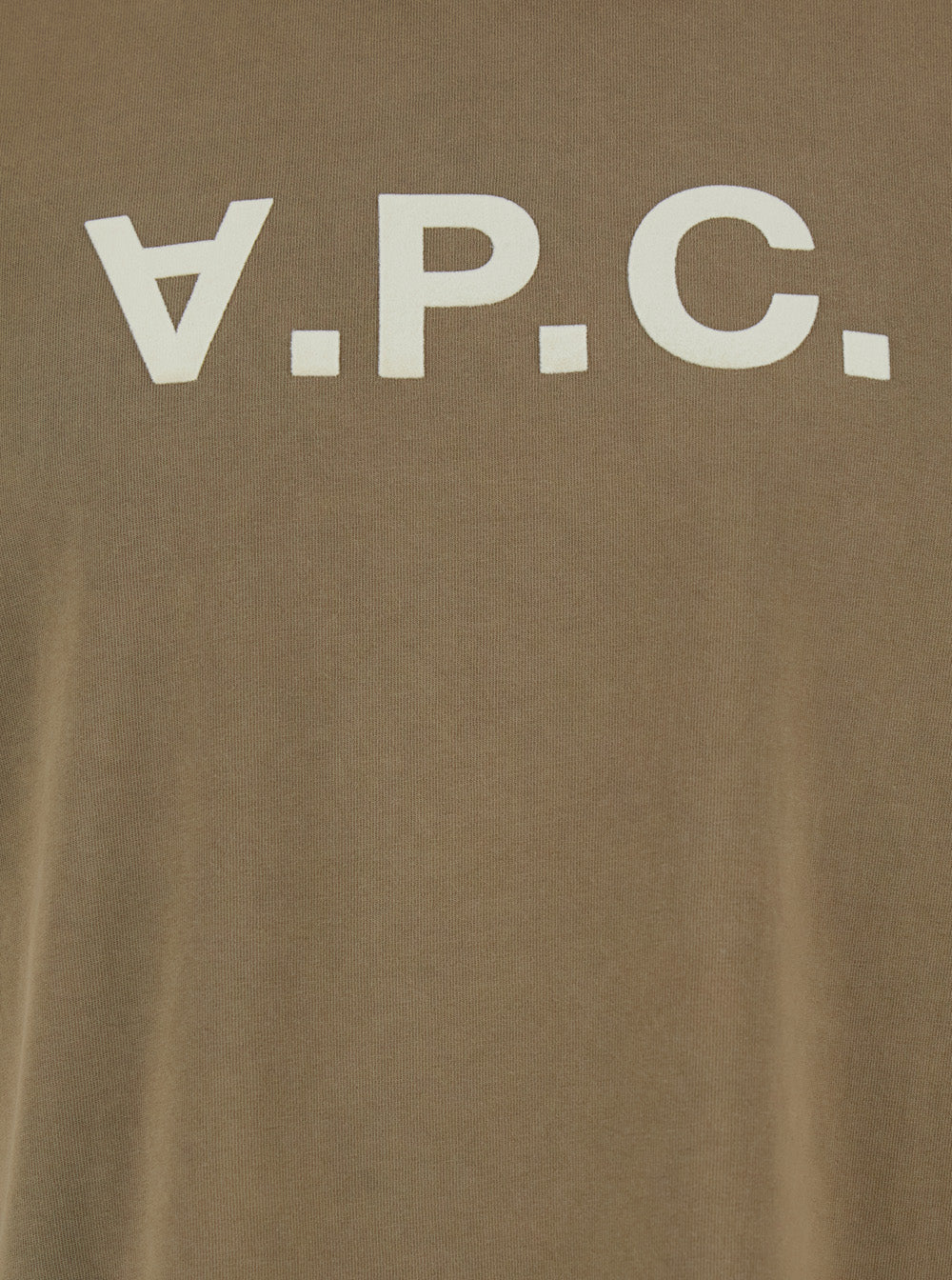 Brown Crew Neck T-Shirt with Logo Lettering on the Front in Cotton for Men Biological Tshirts And Polo Shirts