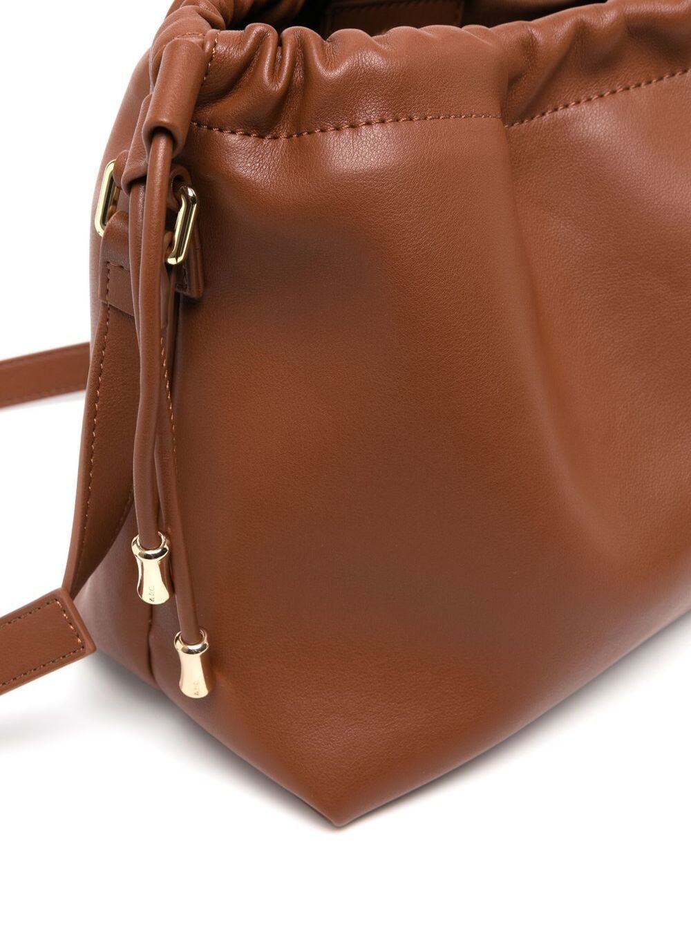Louise Brown Crossbody Bag With Logo Lettering On The Front And Drawstring Closure Ecoleather Woman