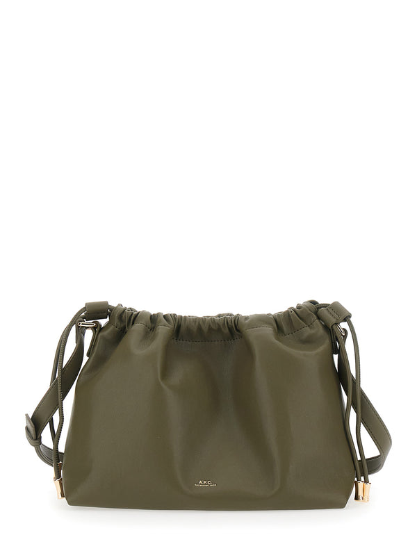 Crossbody Bag Sac Ninon Green Polyurethane Shoulder