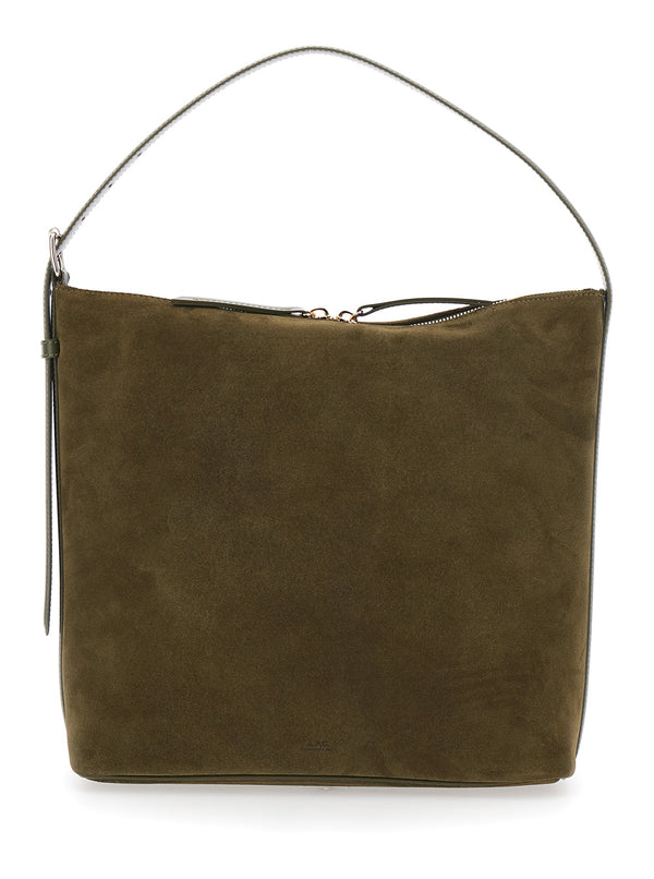 Shoulder Bag Vera Brown Suede Cow Leather