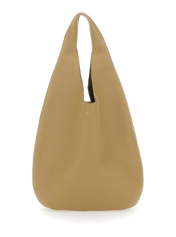 Shoulder Bag Le Neige Beige Leather Cow