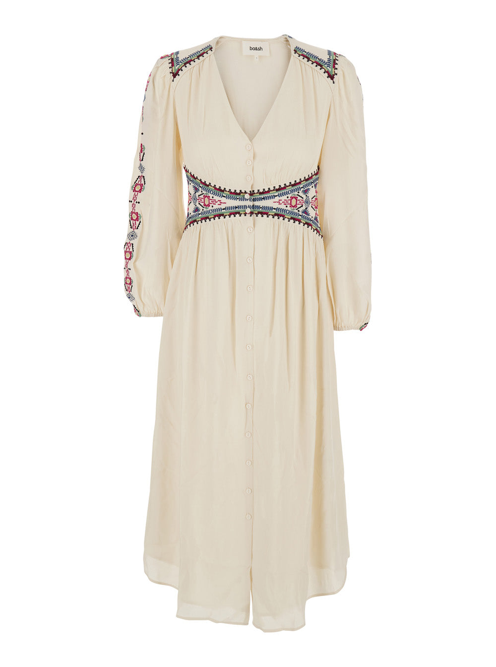 Robe Tina White Viscose Dress