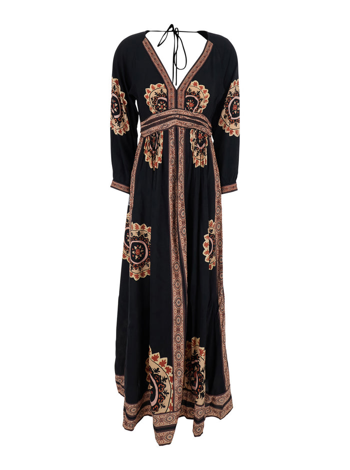 Robe Vera Black Viscose Long Dresses