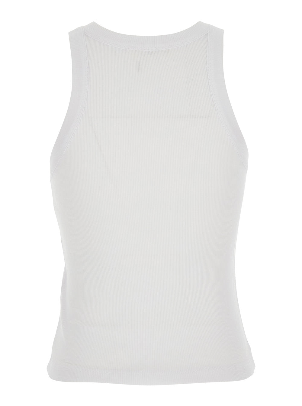 T-Shirt Cynda White With Round Neck And Short Sleeves Cotton For Women