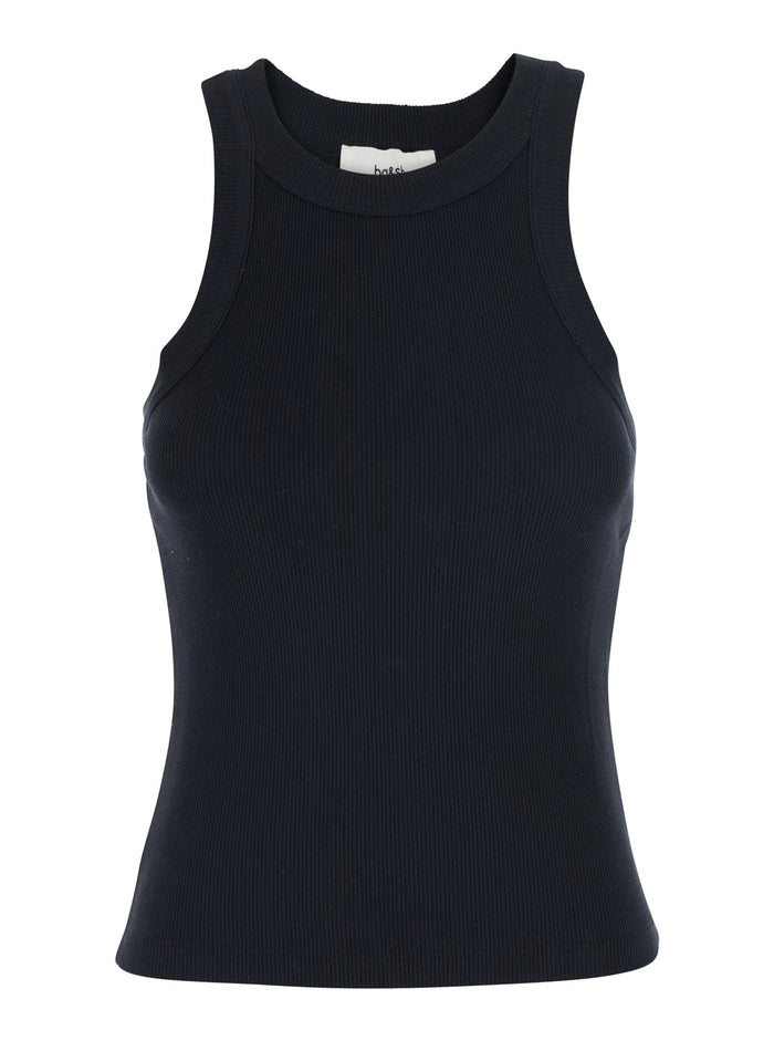 Cynda Black T-Shirt With Round Neck And Short Sleeves Cotton For Women