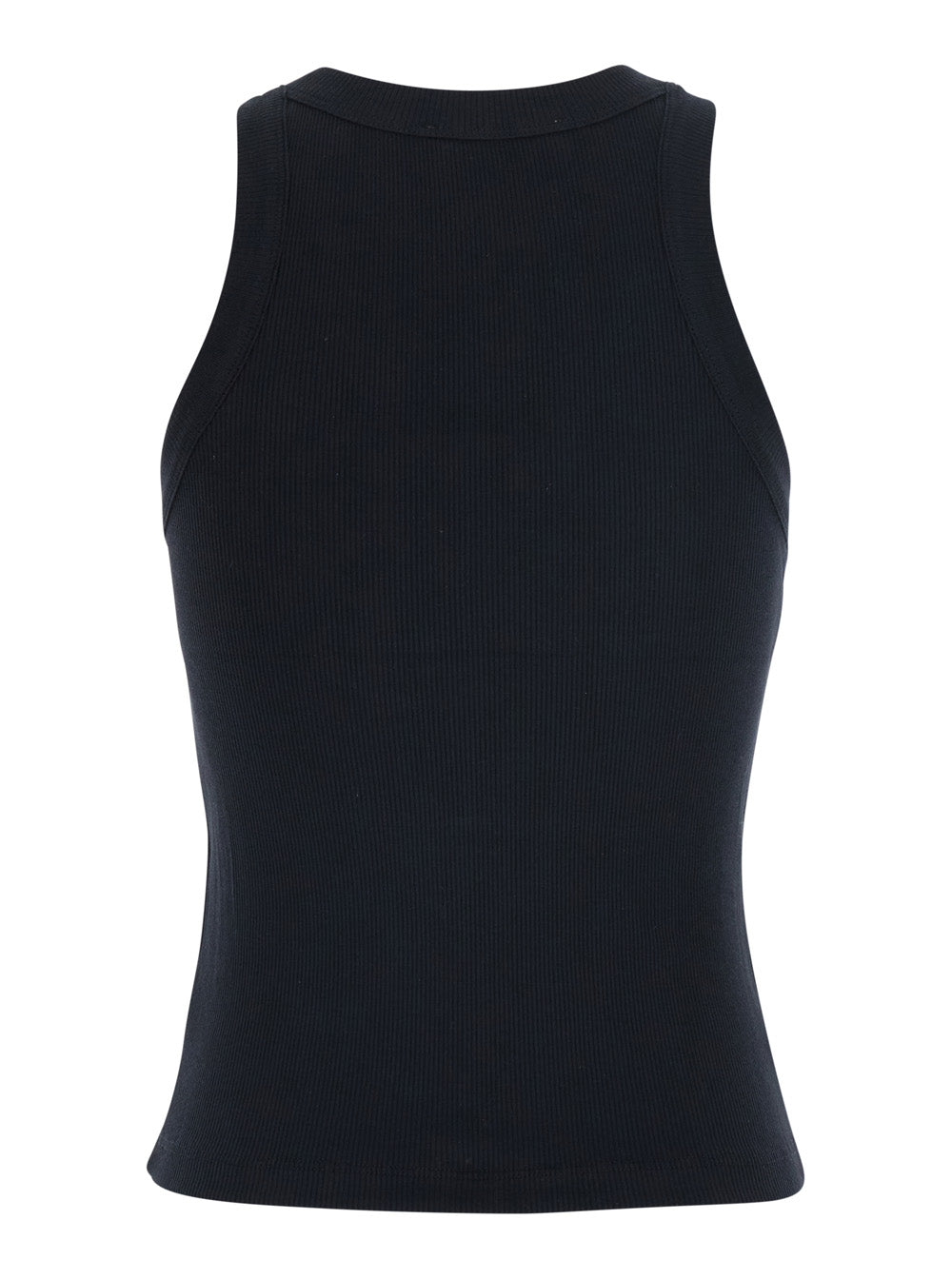Cynda Black T-Shirt With Round Neck And Short Sleeves Cotton For Women