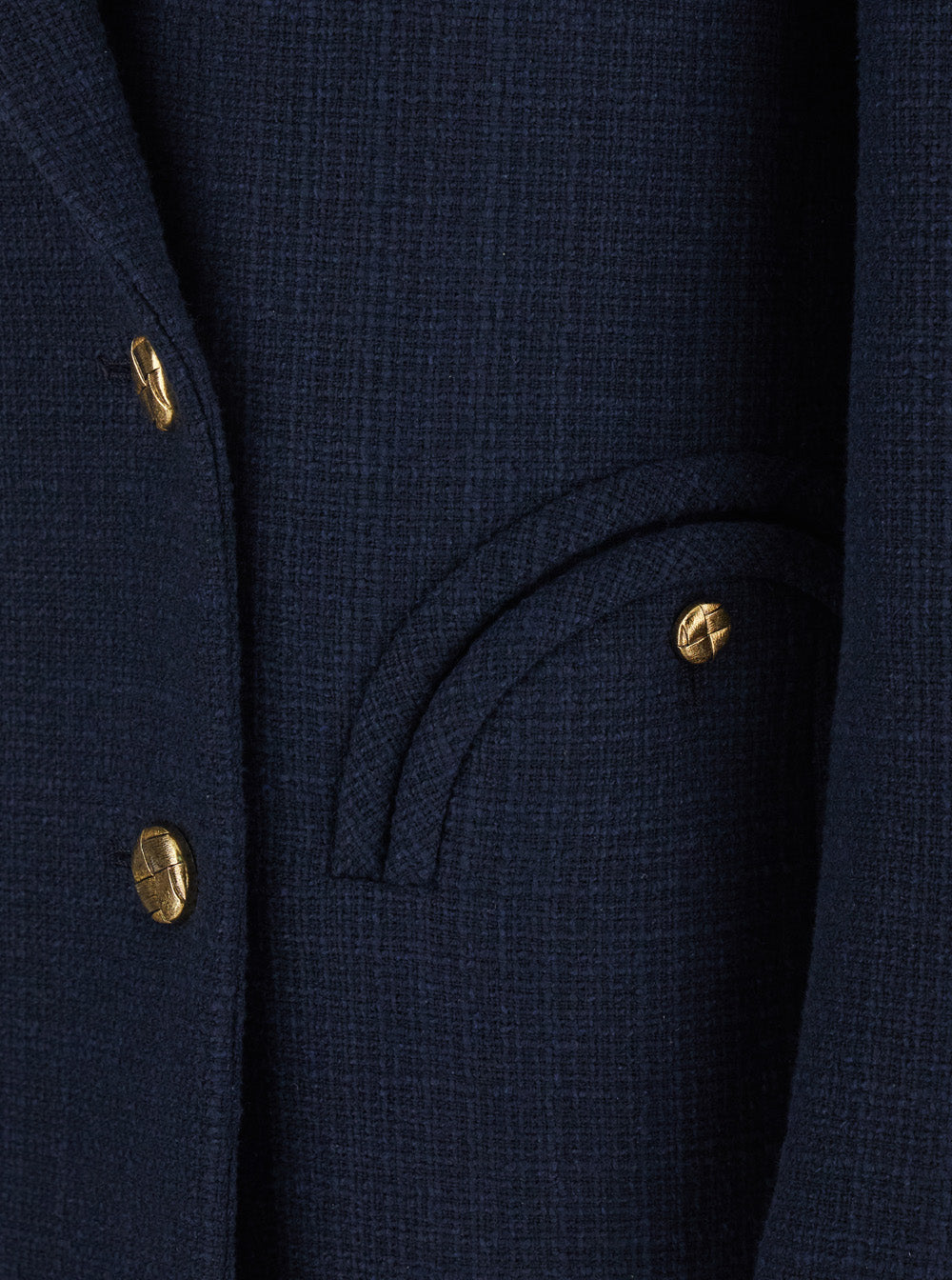 Zenith Blue Double-Breasted Jacket With Peak Revers In Cotton Blend For Women Blu Polyester Other Fibers Blazers