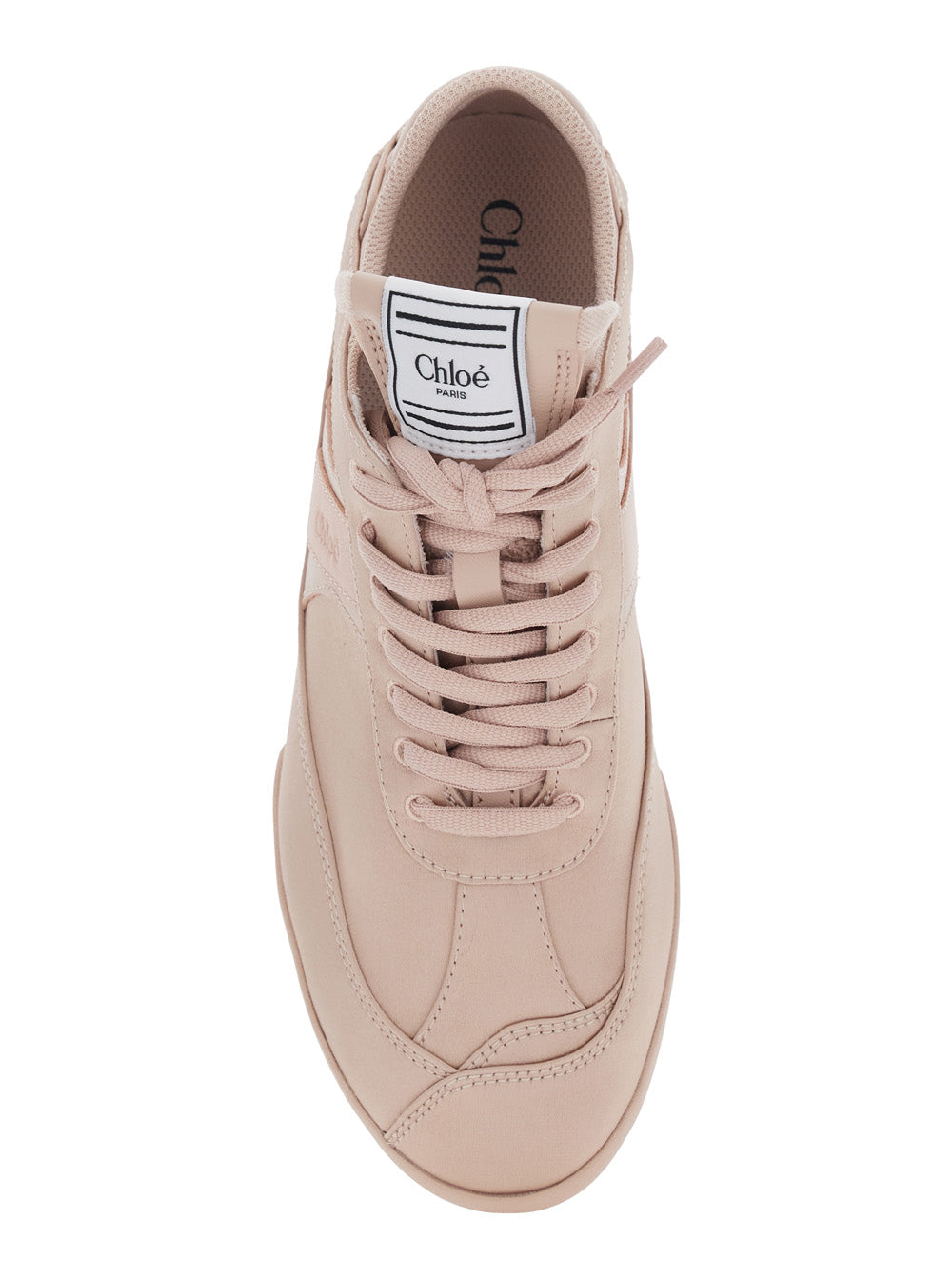 Kick Pink Sneaker with Logo Patch on the Tongue and Lettering Back in Fabric Suede woman Polyester