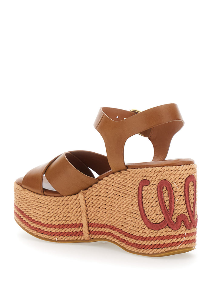 Sandals Brown Wedges