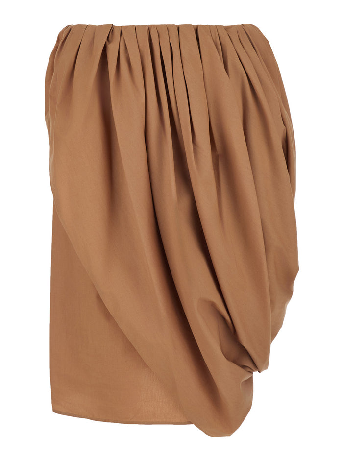 Dress Ju41 Pink With Pleated Details Fabric Skirt