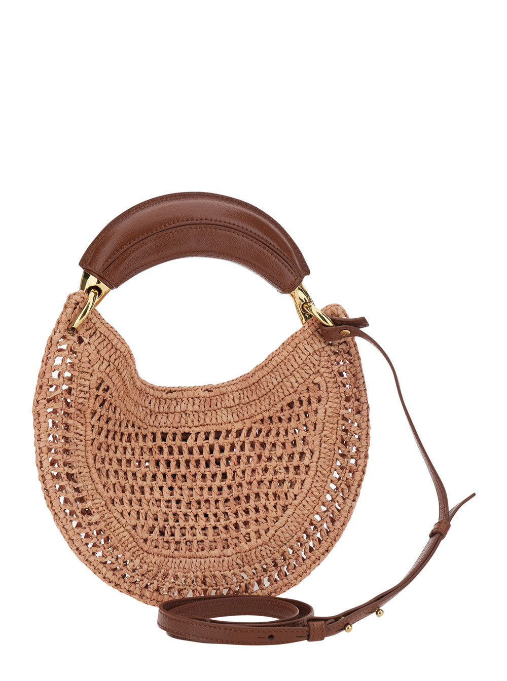 Summer Banana Beige Tote bag with Logo Lettering on the Front in Raffia Woman Hand