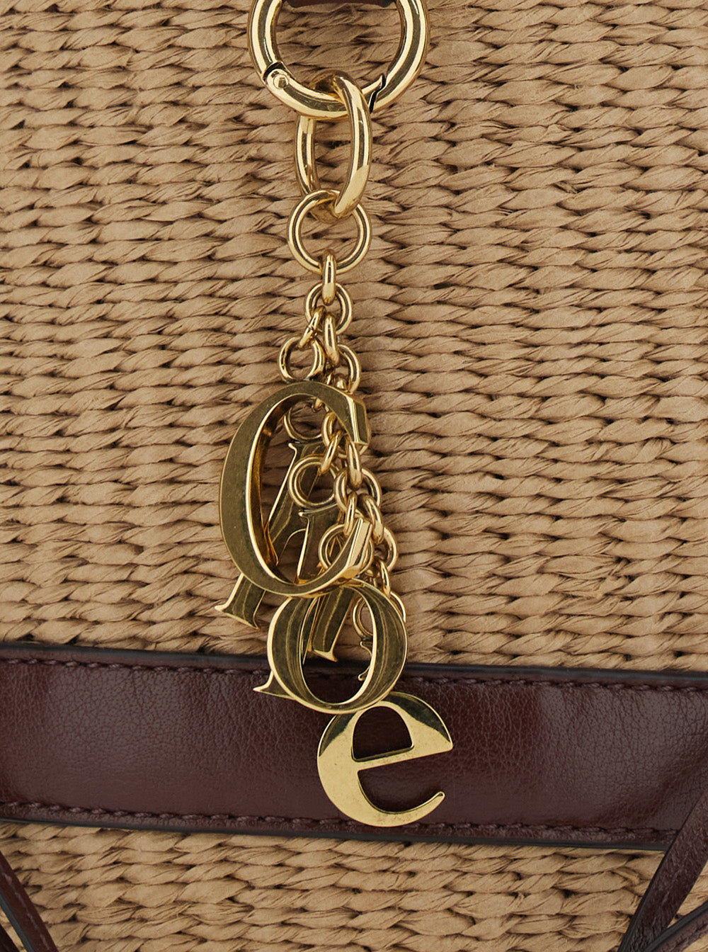 Handbag S941 With Leather Charm Beige Women Hand Bags